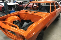 paint-panel-orange-holden-sedan-workshop-adelaide
